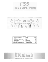 McIntosh C22-CE - Service manual